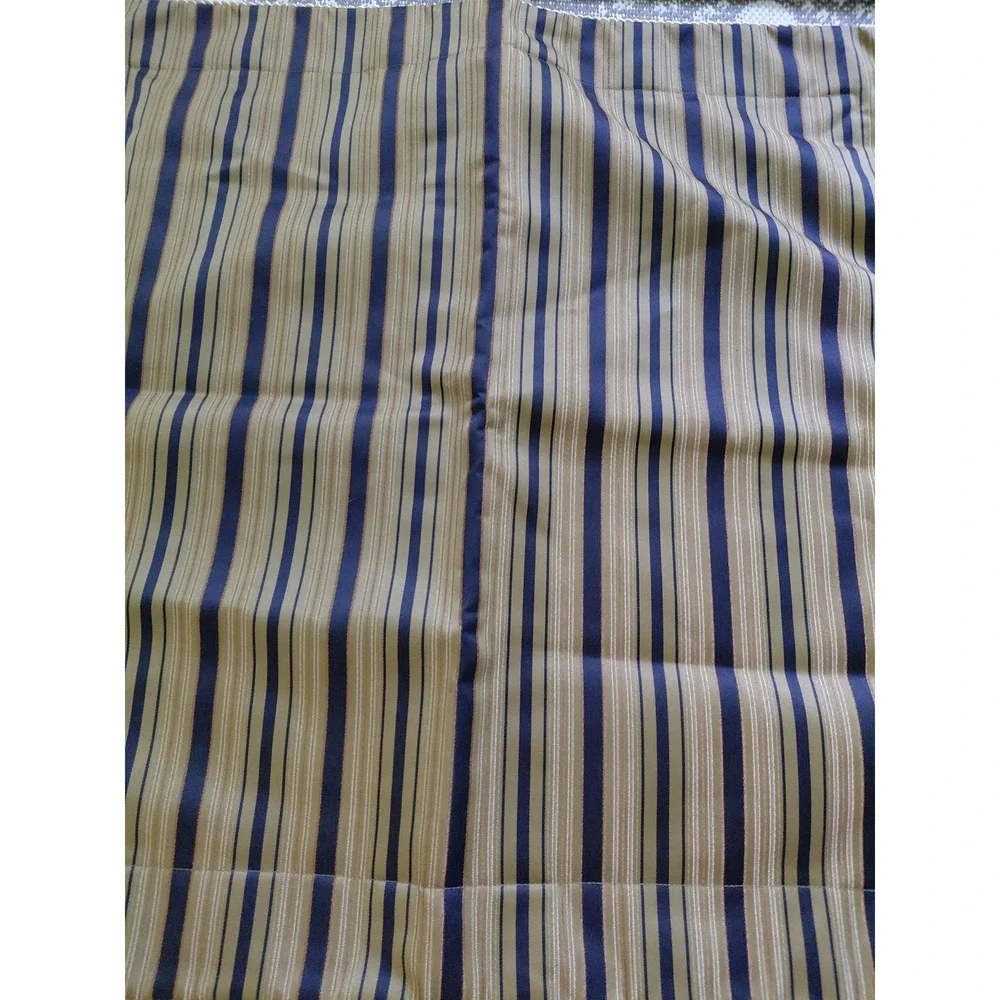 2 Ashley Pillow Shams Euro Square 26X26 Gold Black Stripe Luxury Decor Old Money - Picture 3 of 8